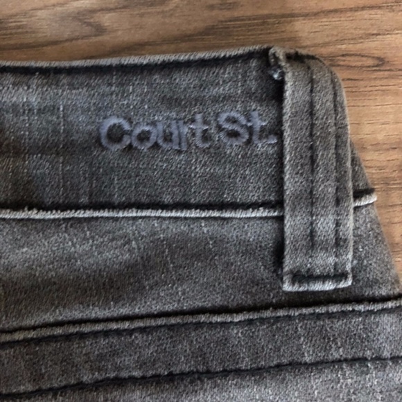 Court St Jeans Gray Straight Leg 24 - Picture 7 of 10